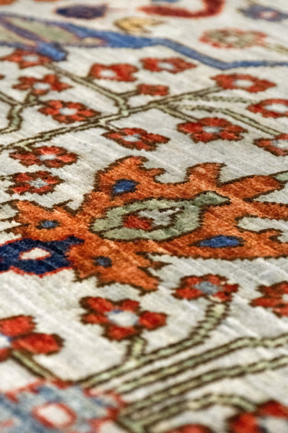 Arabesque Bijar Handwoven Tribal Rug, J86012