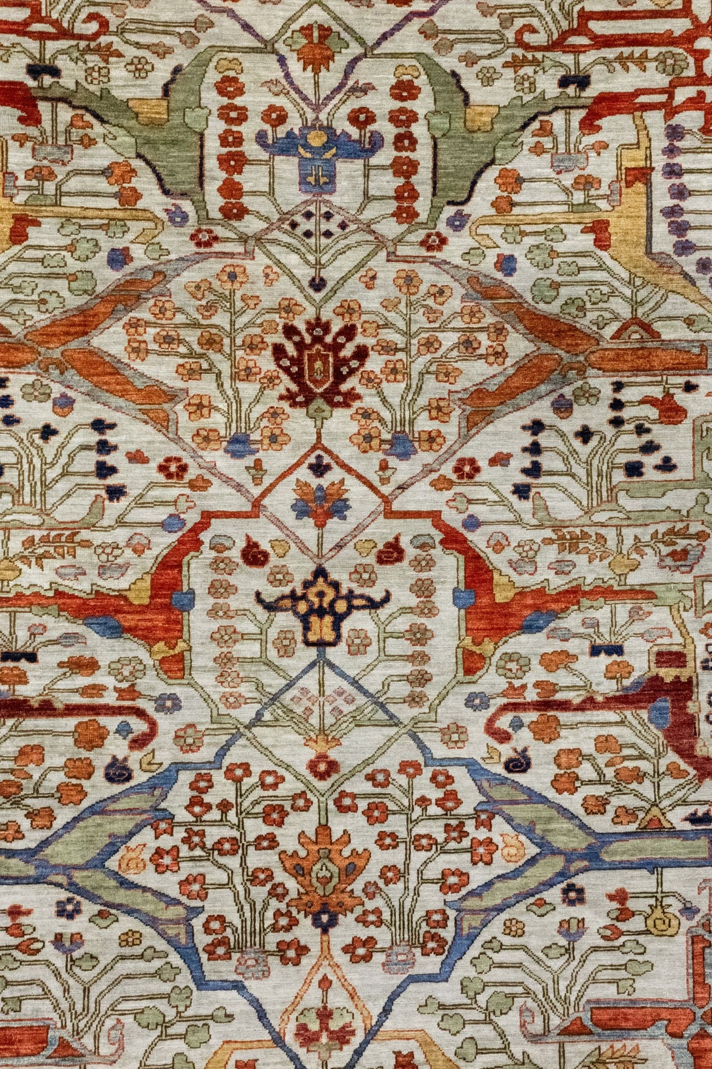 Arabesque Bijar Handwoven Tribal Rug, J86012