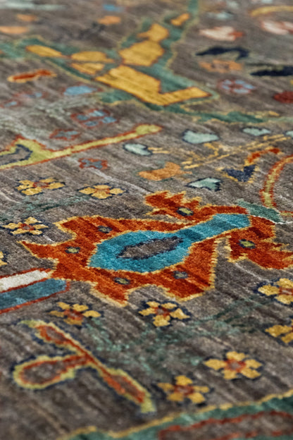 Arabesque Bijar Handwoven Tribal Rug, J86018