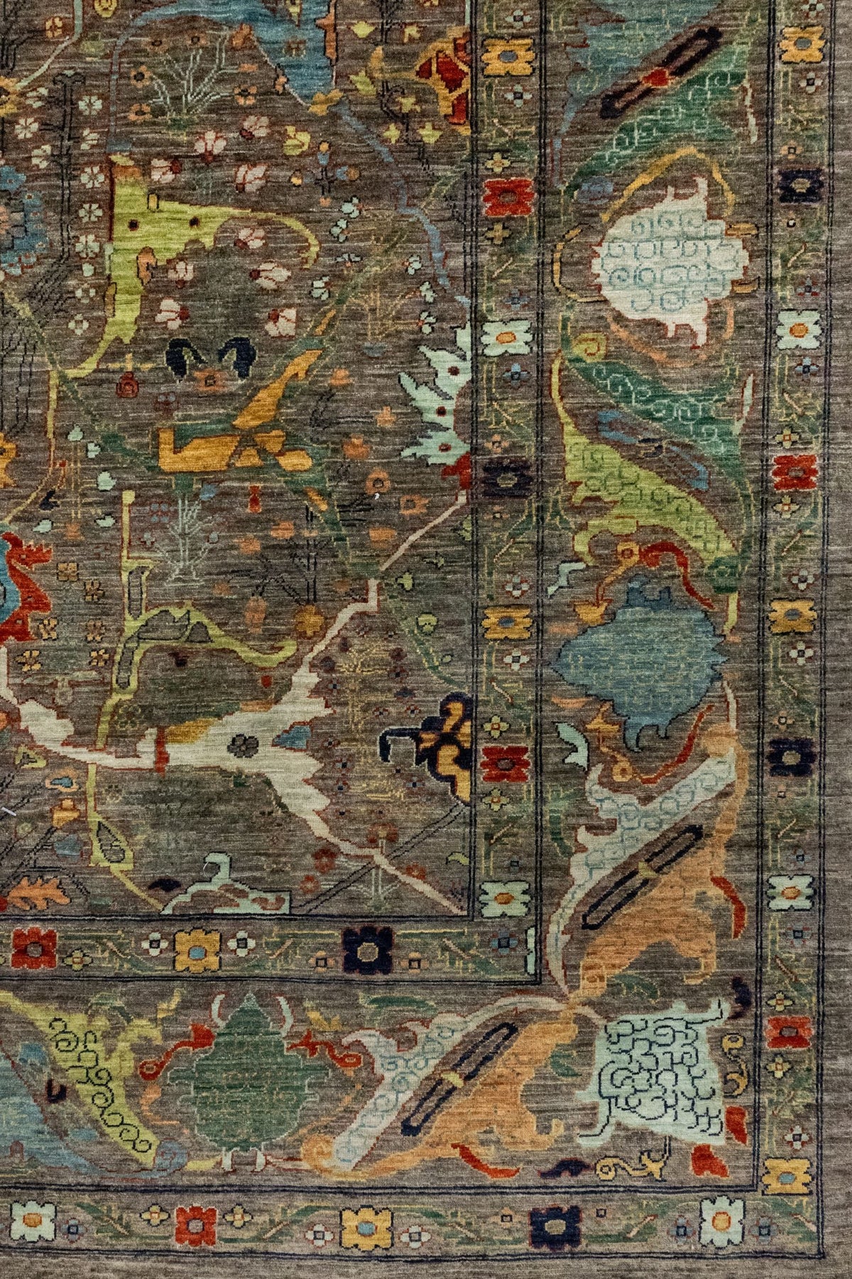 Arabesque Bijar Handwoven Tribal Rug, J86018