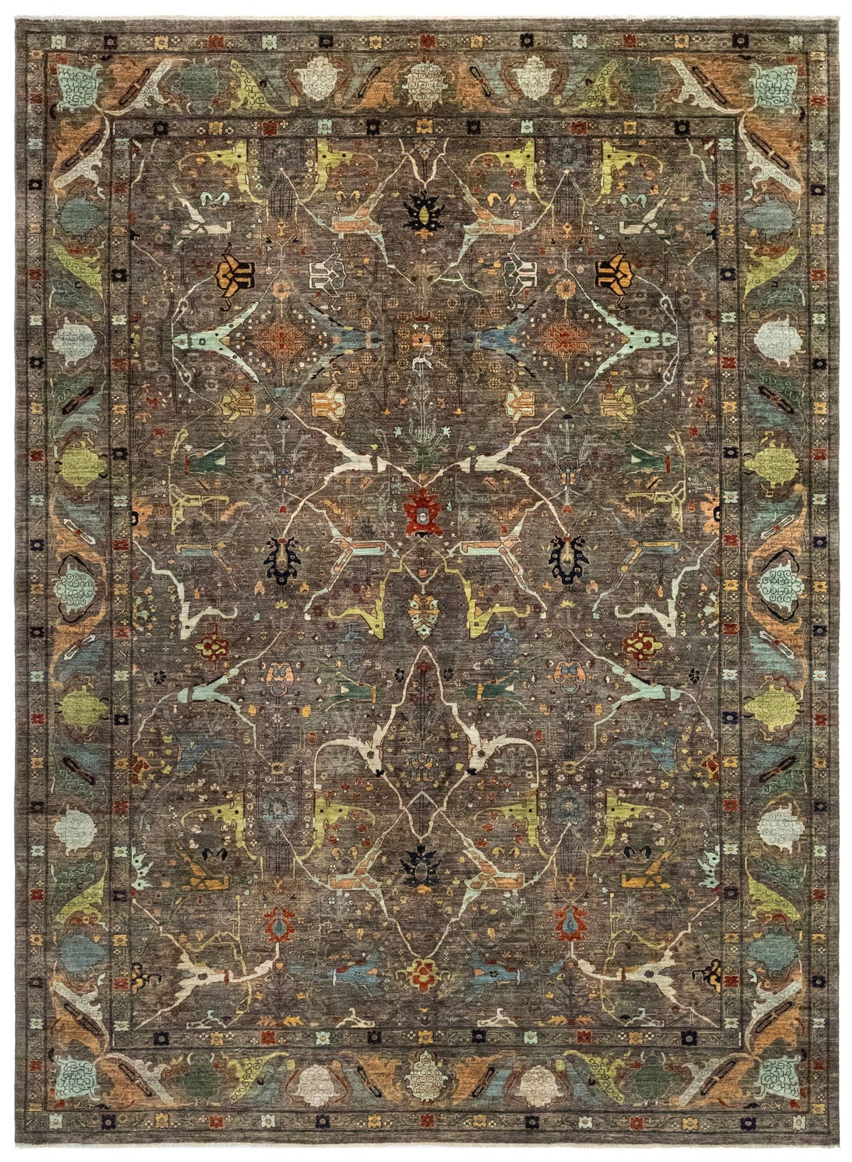 Arabesque Bijar Handwoven Tribal Rug