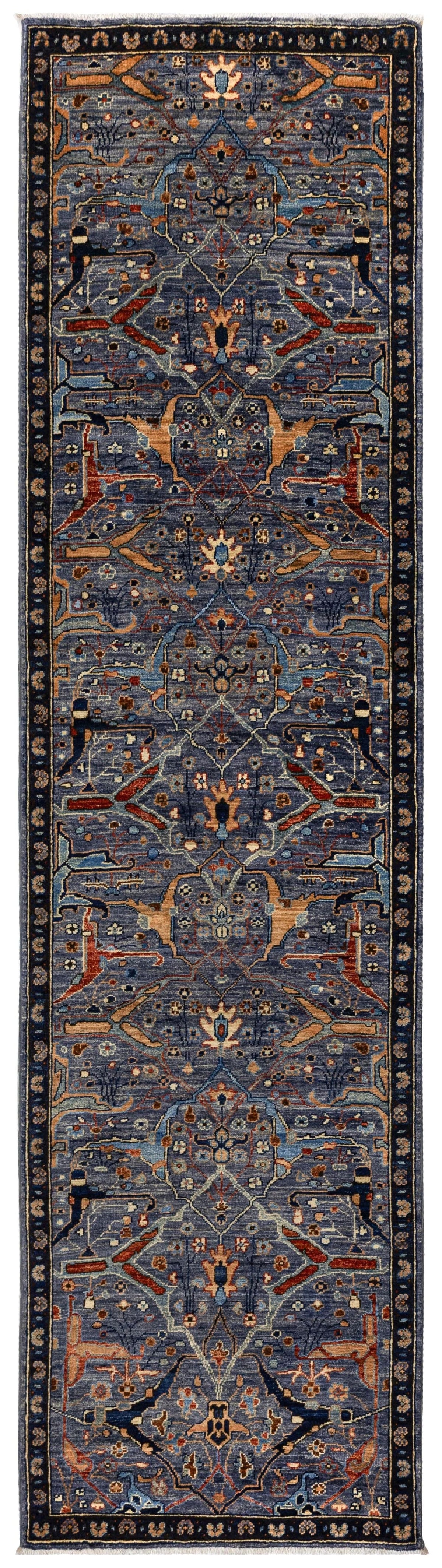 Arabesque Bijar Handwoven Tribal Rug