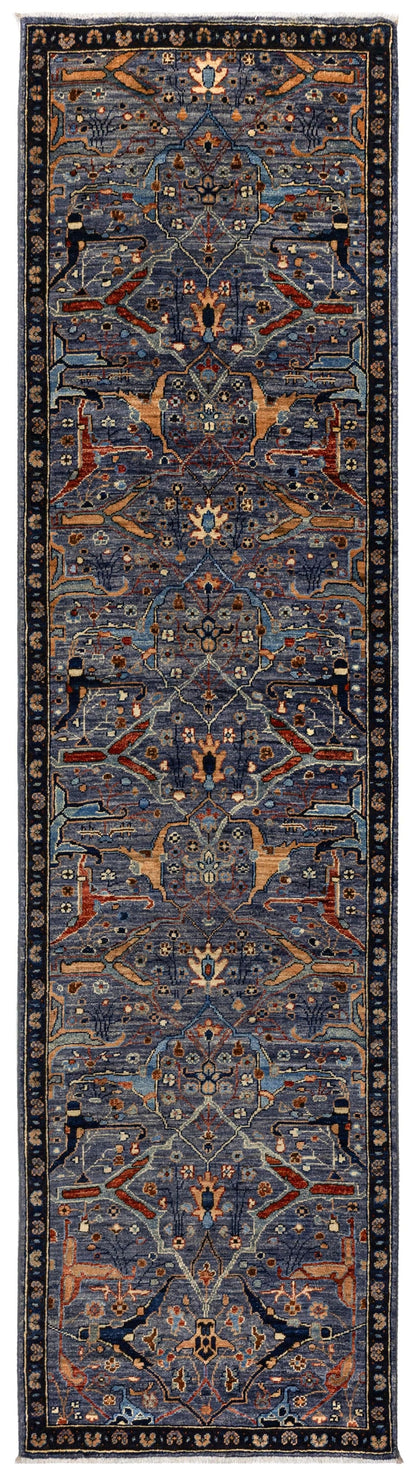 Arabesque Bijar Handwoven Tribal Rug