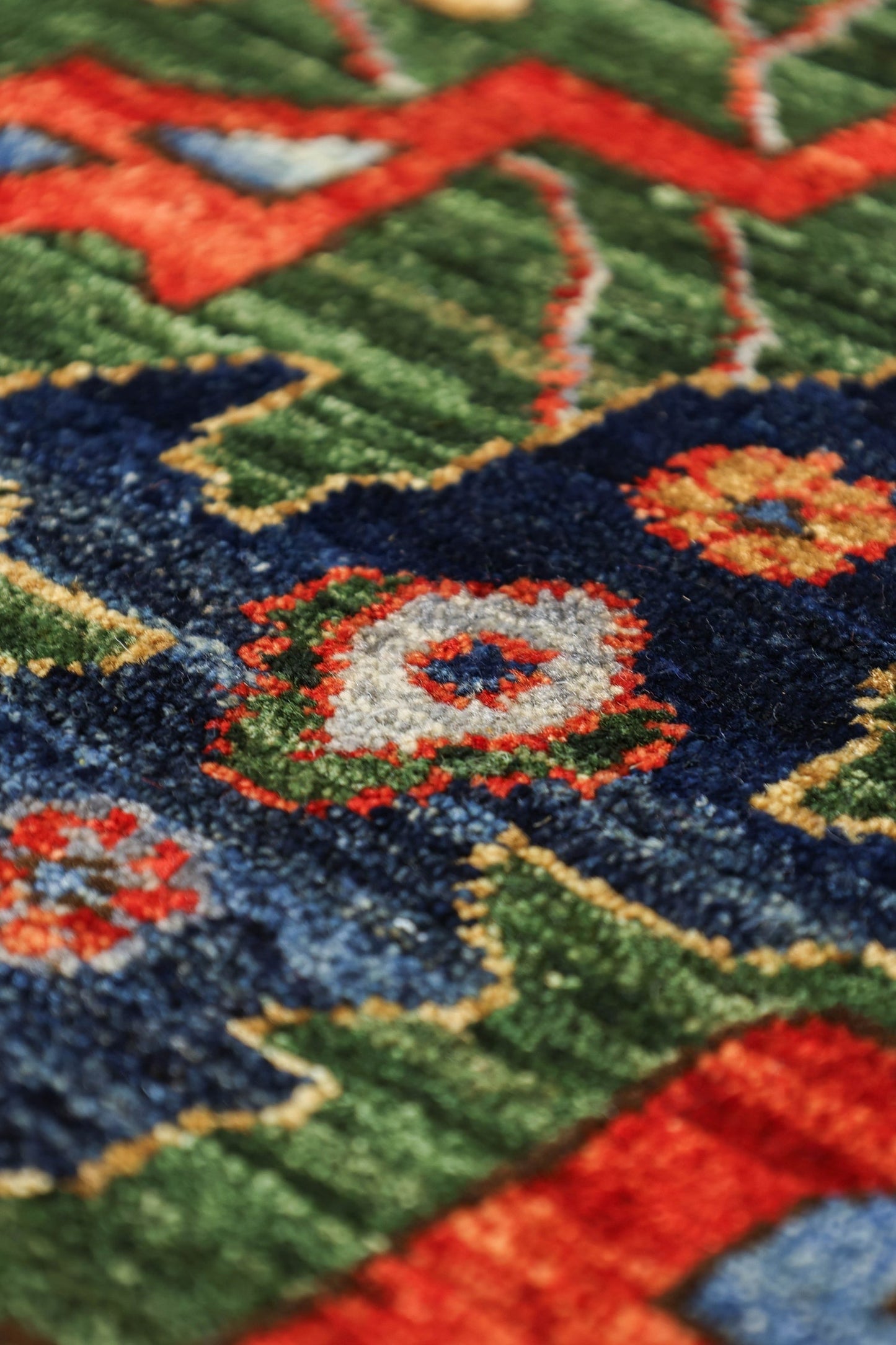 Arabesque Handwoven Tribal Rug, J79645