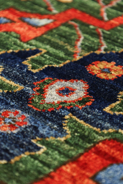 Arabesque Handwoven Tribal Rug, J79645