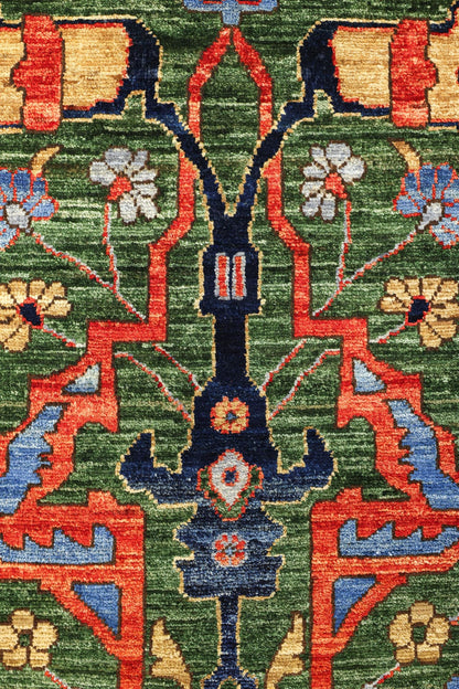 Arabesque Handwoven Tribal Rug, J79645