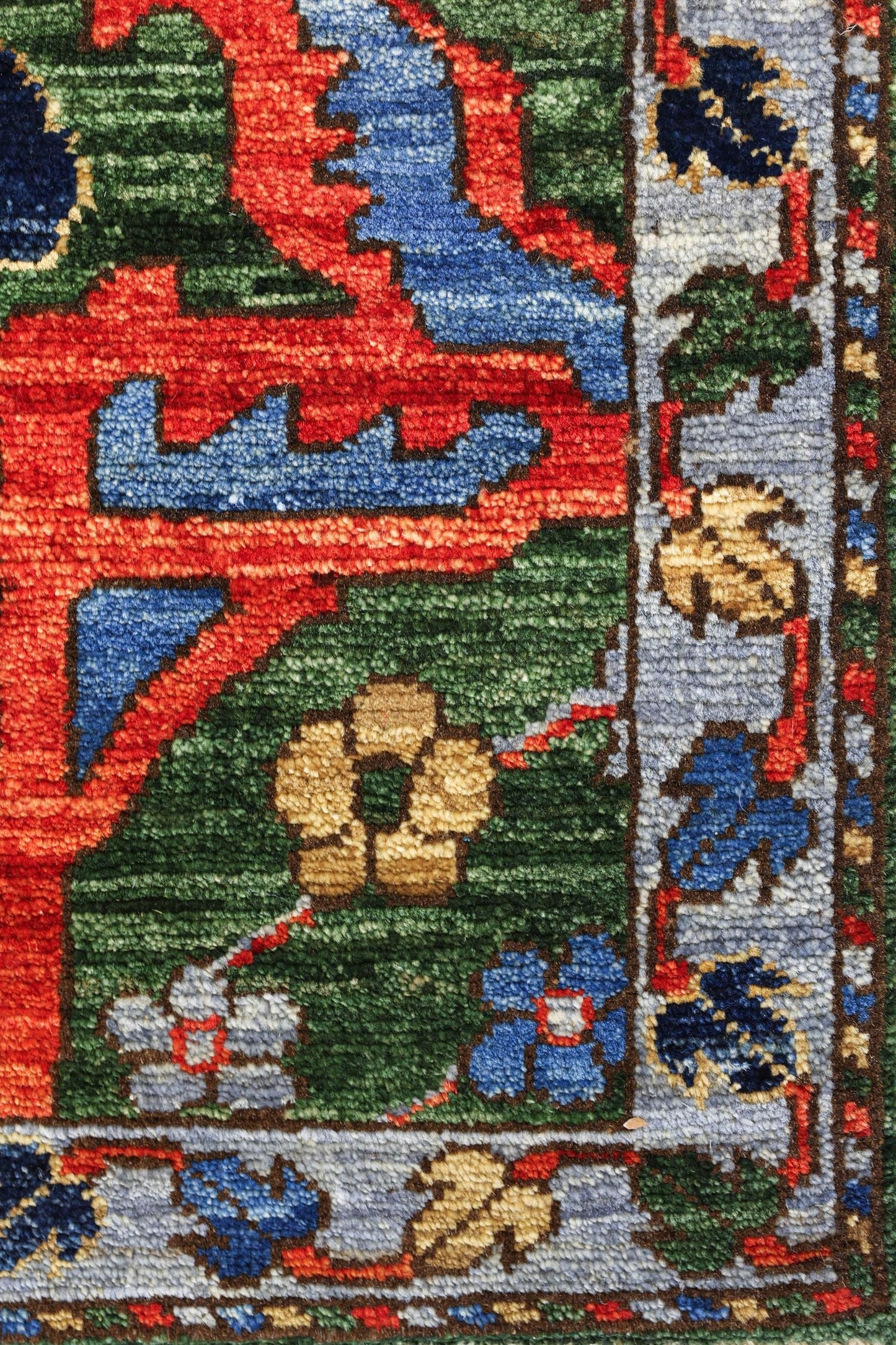 Arabesque Handwoven Tribal Rug, J79645