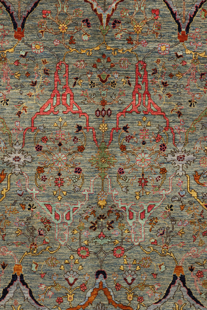 Arabesque Handwoven Tribal Rug, J81042