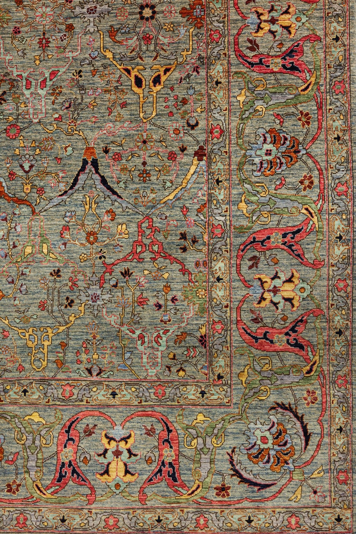 Arabesque Handwoven Tribal Rug, J81042