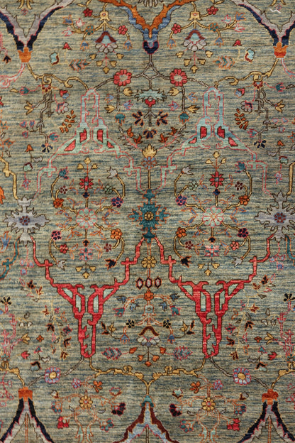 Arabesque Handwoven Tribal Rug, J81063