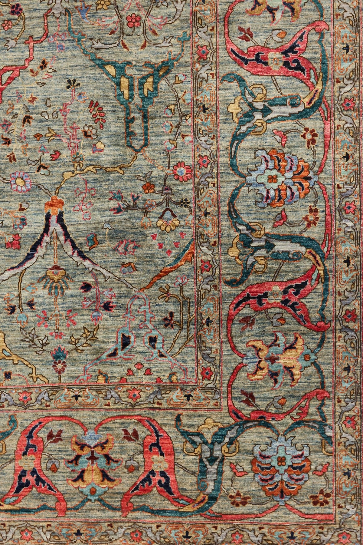 Arabesque Handwoven Tribal Rug, J81063