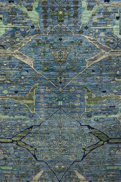 Arabesque Handwoven Tribal Rug, J81070