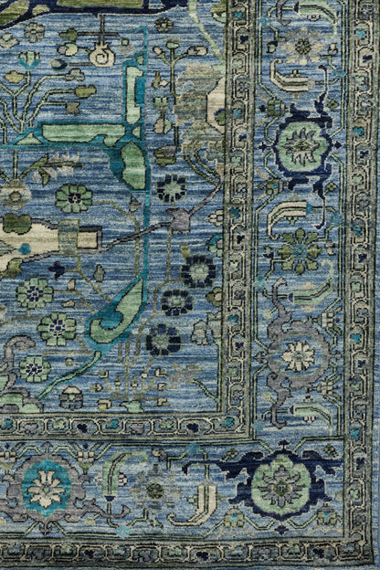 Arabesque Handwoven Tribal Rug, J81070