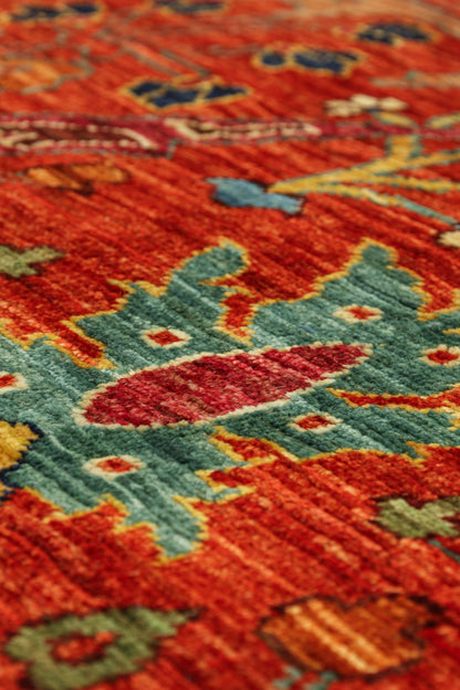 Arabesque Handwoven Tribal Rug, J81080