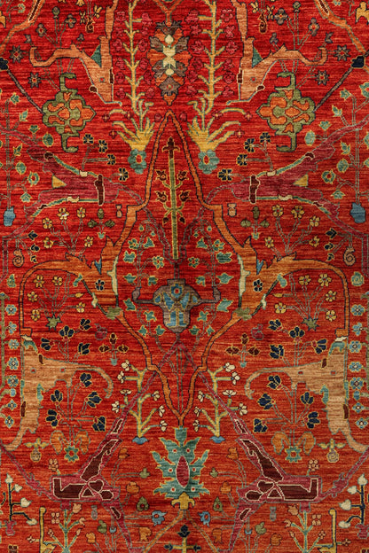 Arabesque Handwoven Tribal Rug, J81080