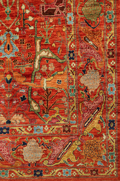 Arabesque Handwoven Tribal Rug, J81080