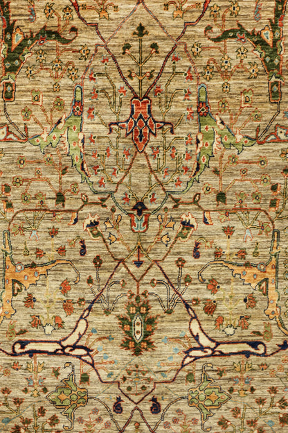 Arabesque Handwoven Tribal Rug, J81084