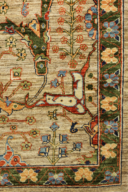Arabesque Handwoven Tribal Rug, J81084