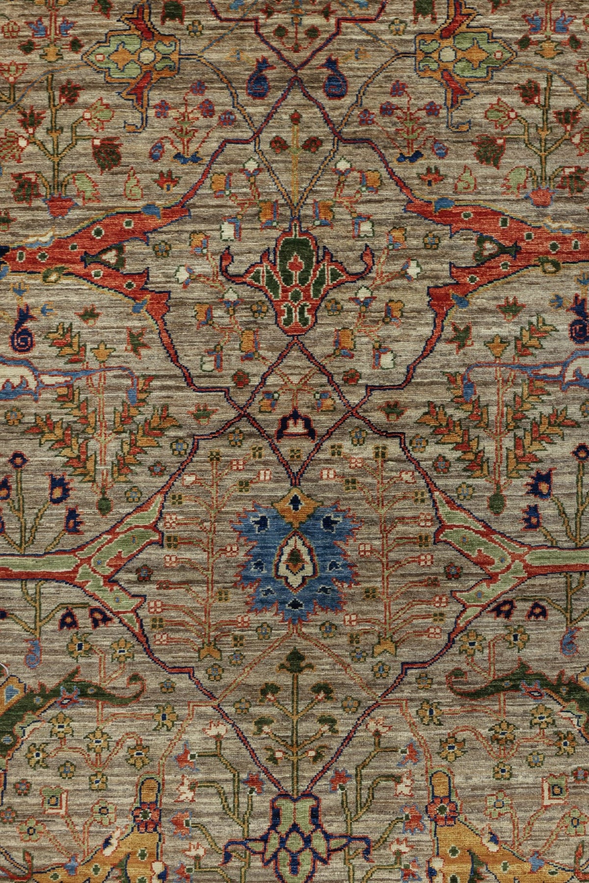 Arabesque Handwoven Tribal Rug, J81089