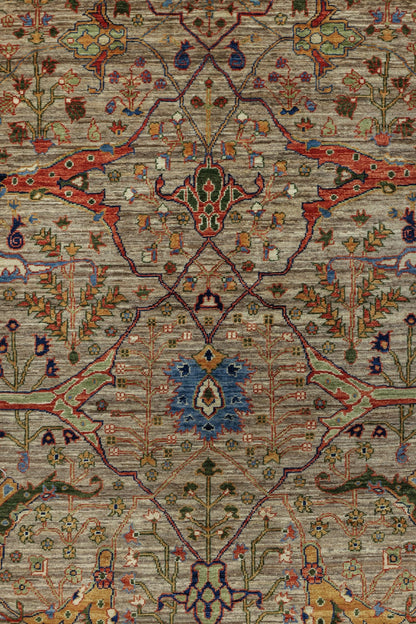 Arabesque Handwoven Tribal Rug, J81089