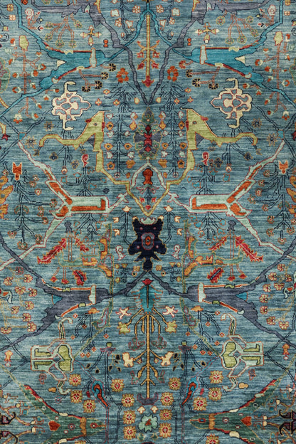 Arabesque Handwoven Tribal Rug, J81098