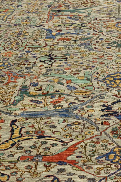 Arabesque Handwoven Tribal Rug, J81107