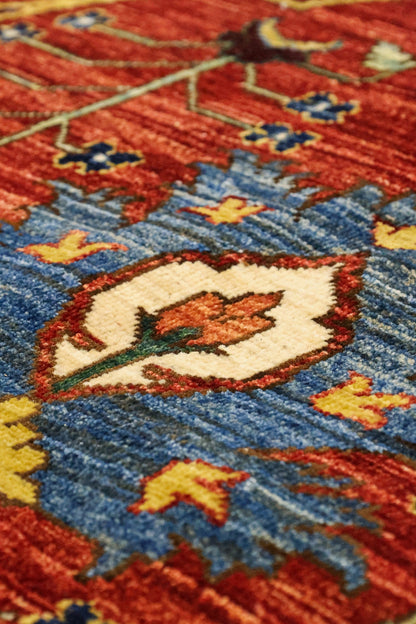 Arabesque Handwoven Tribal Rug, J81401