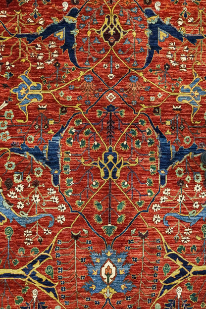 Arabesque Handwoven Tribal Rug, J81401