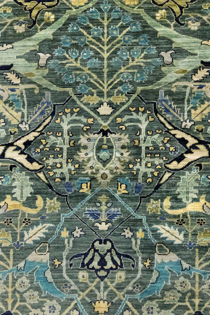 Arabesque Handwoven Tribal Rug, J86069