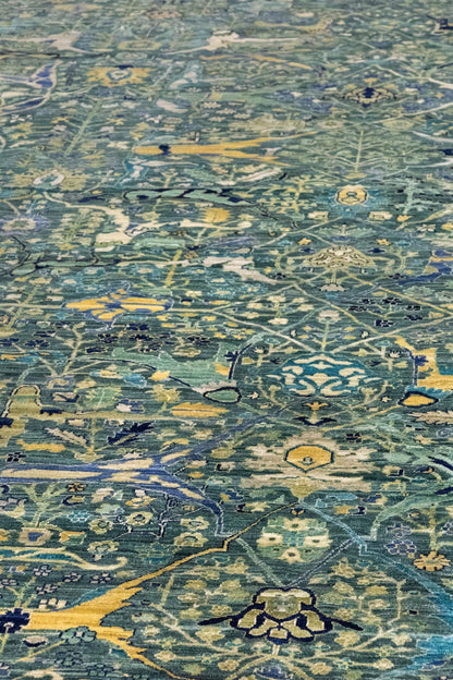 Arabesque Handwoven Tribal Rug, J86087