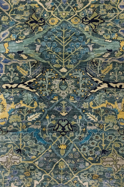 Arabesque Handwoven Tribal Rug, J86100