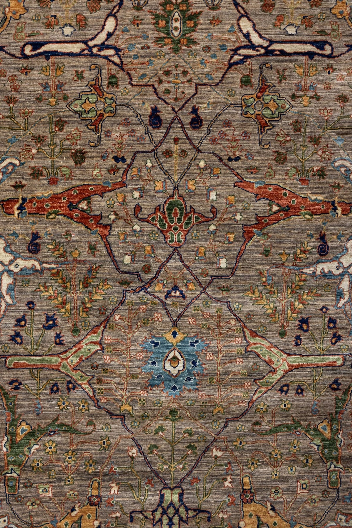 Arabesque Handwoven Tribal Rug, J86102
