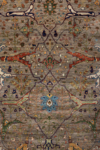 Arabesque Handwoven Tribal Rug, J86102