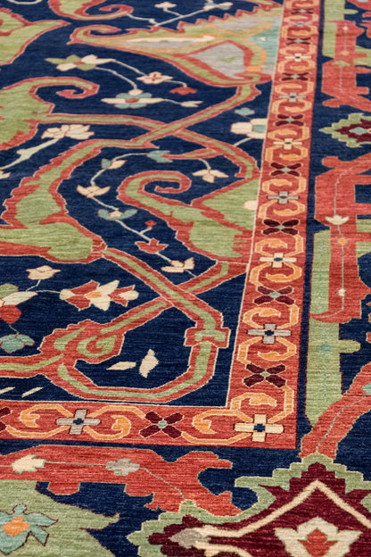Arabesque Handwoven Tribal Rug, J87123