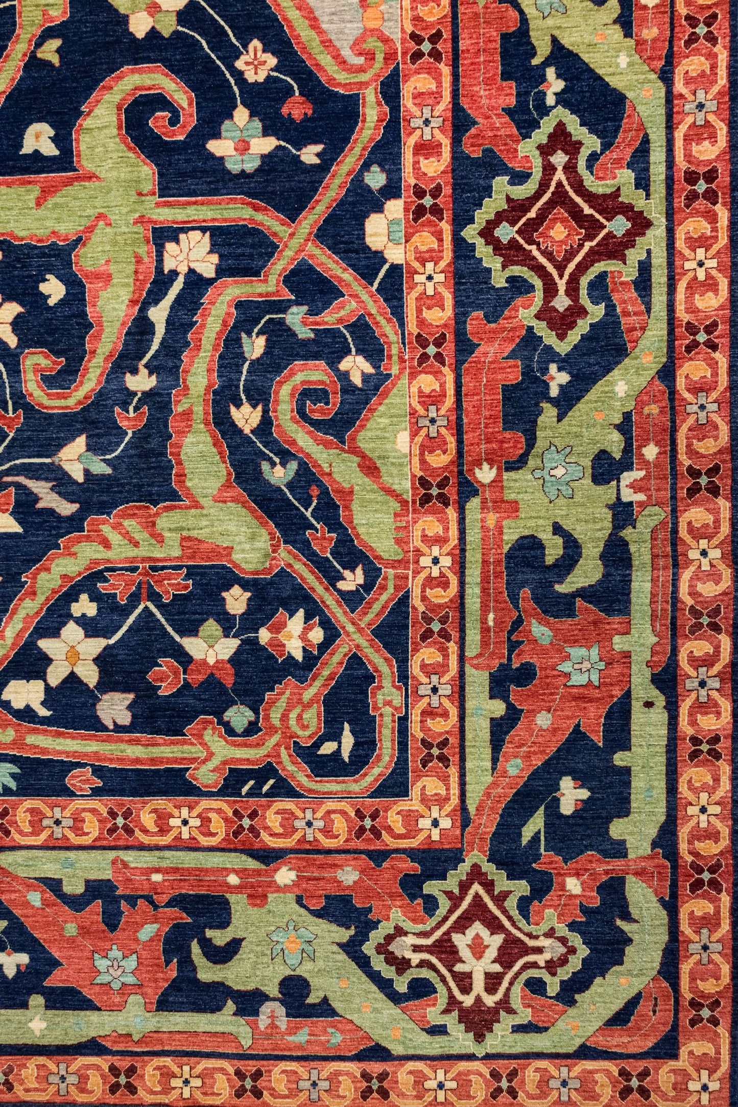 Arabesque Handwoven Tribal Rug, J87123