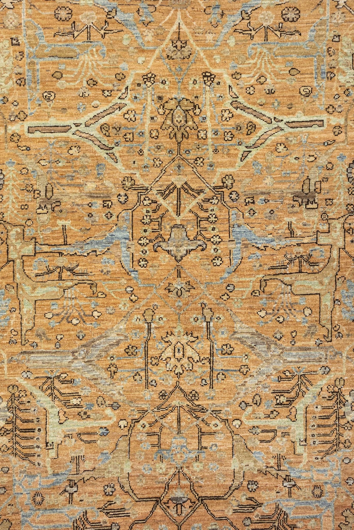 Arabesque Handwoven Tribal Rug, J89293