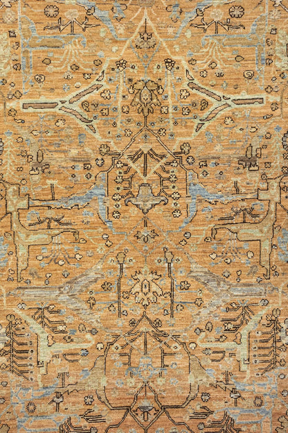 Arabesque Handwoven Tribal Rug, J89293