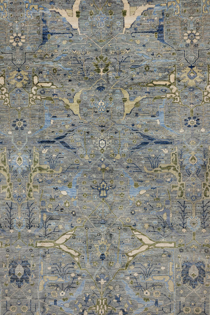 Arabesque Handwoven Tribal Rug, J89313