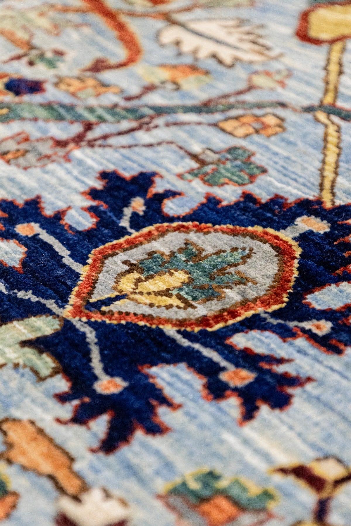 Arabesque Handwoven Tribal Rug, J89316
