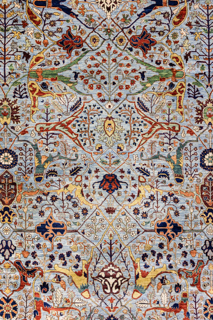 Arabesque Handwoven Tribal Rug, J89316