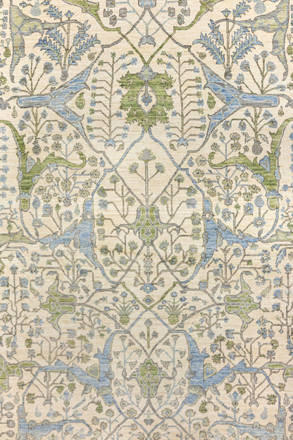 Arabesque Handwoven Tribal Rug, J89317