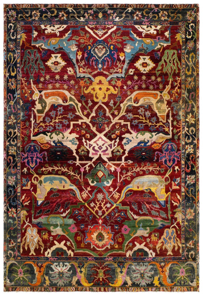 Arabesque Agra Handwoven Tribal Rug
