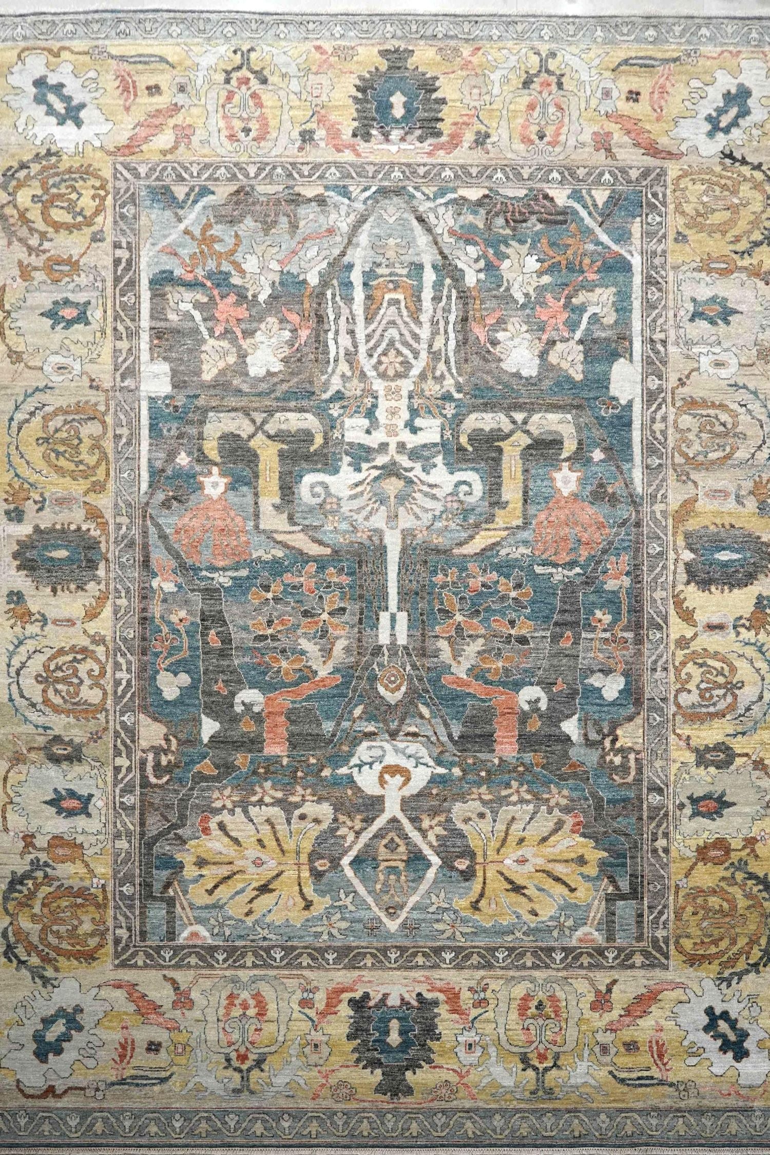 Arabesque Bijar Handwoven Tribal Rug