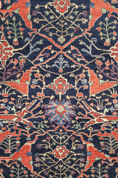 Arabesque Bijar Handwoven Tribal Rug, J74856