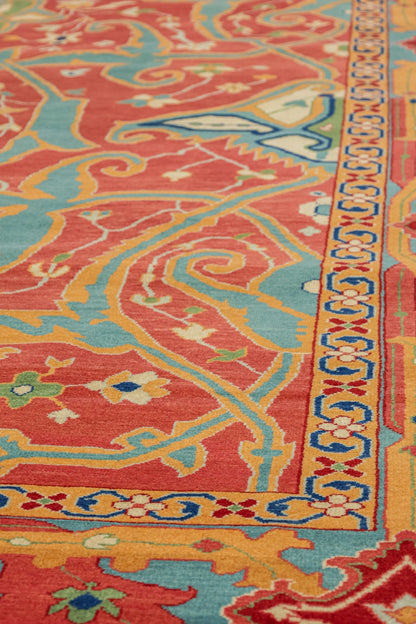 Arabesque Bijar Handwoven Tribal Rug, J74960