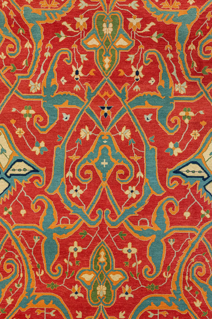 Arabesque Bijar Handwoven Tribal Rug, J74960