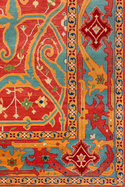 Arabesque Bijar Handwoven Tribal Rug, J74960