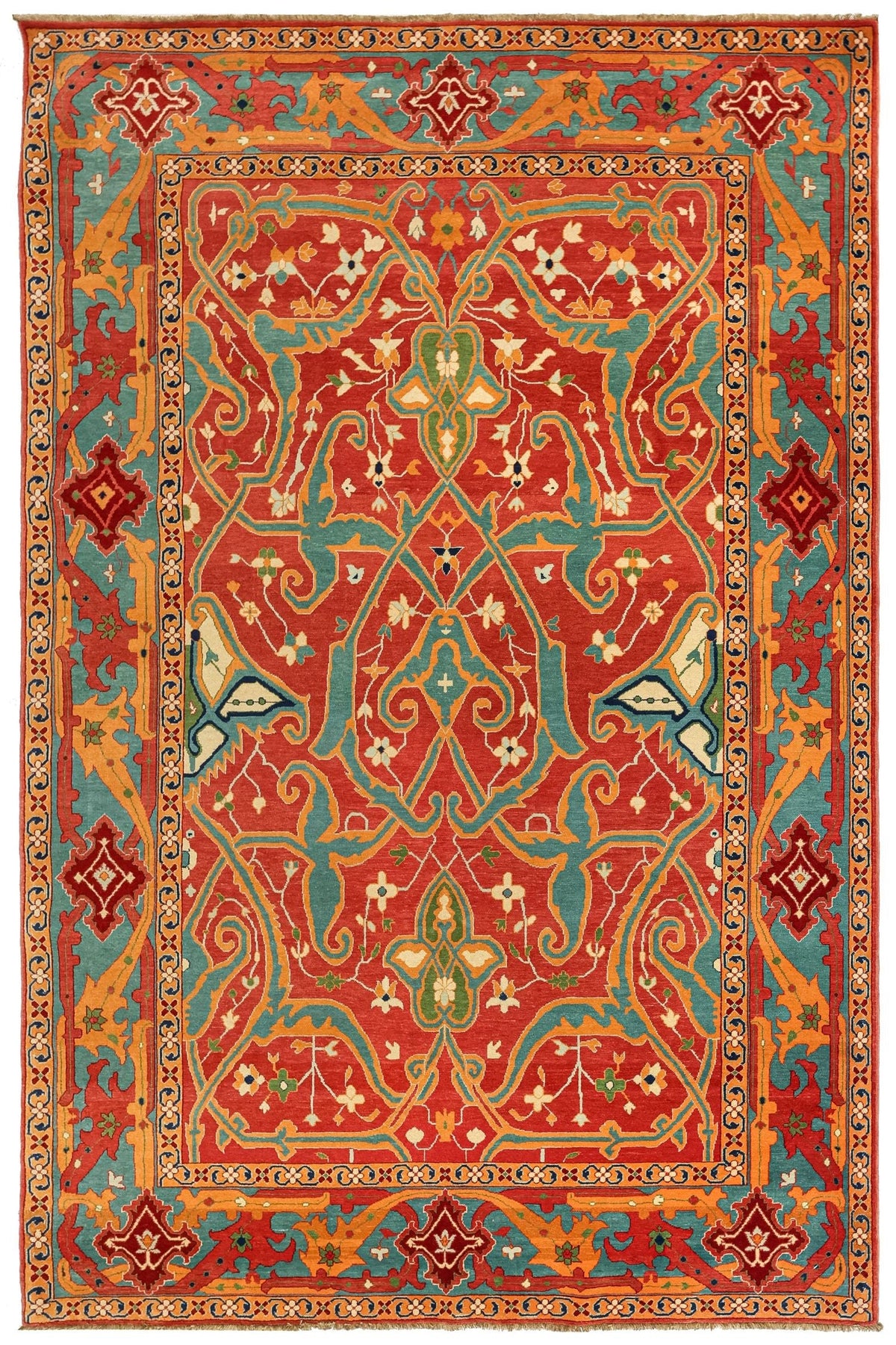 Arabesque Bijar Handwoven Tribal Rug