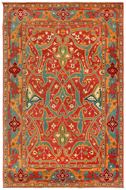 Arabesque Bijar Handwoven Tribal Rug