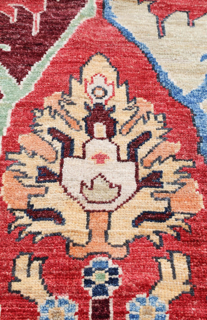 Arabesque Bijar Handwoven Tribal Rug, J74964